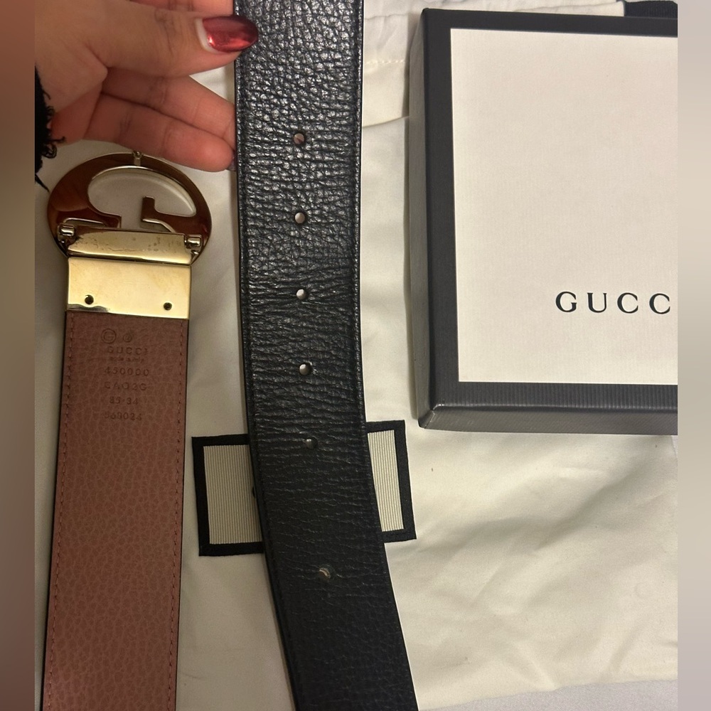 Gucci reversible belt